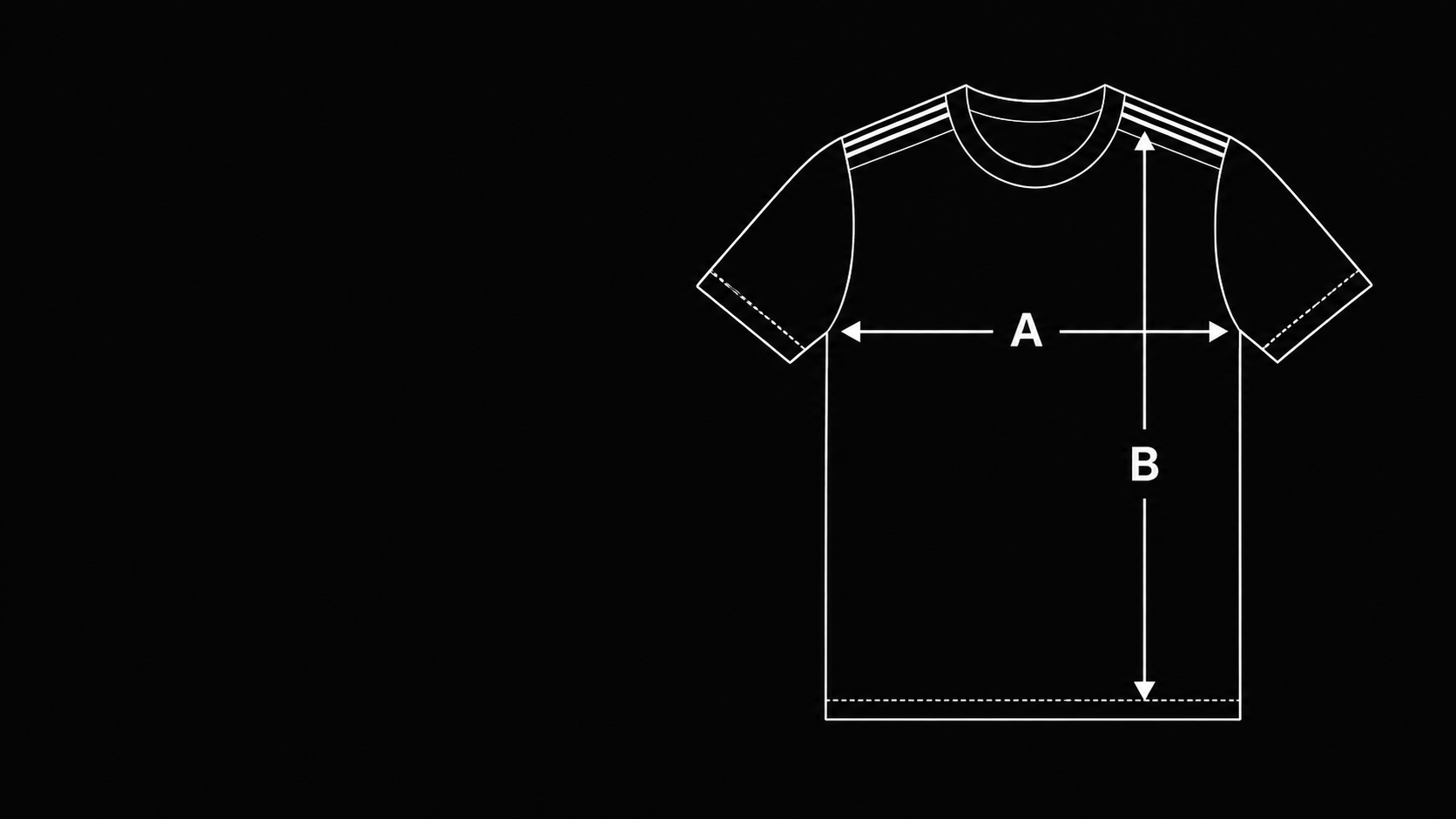 Illustration des mesures d'un maillot