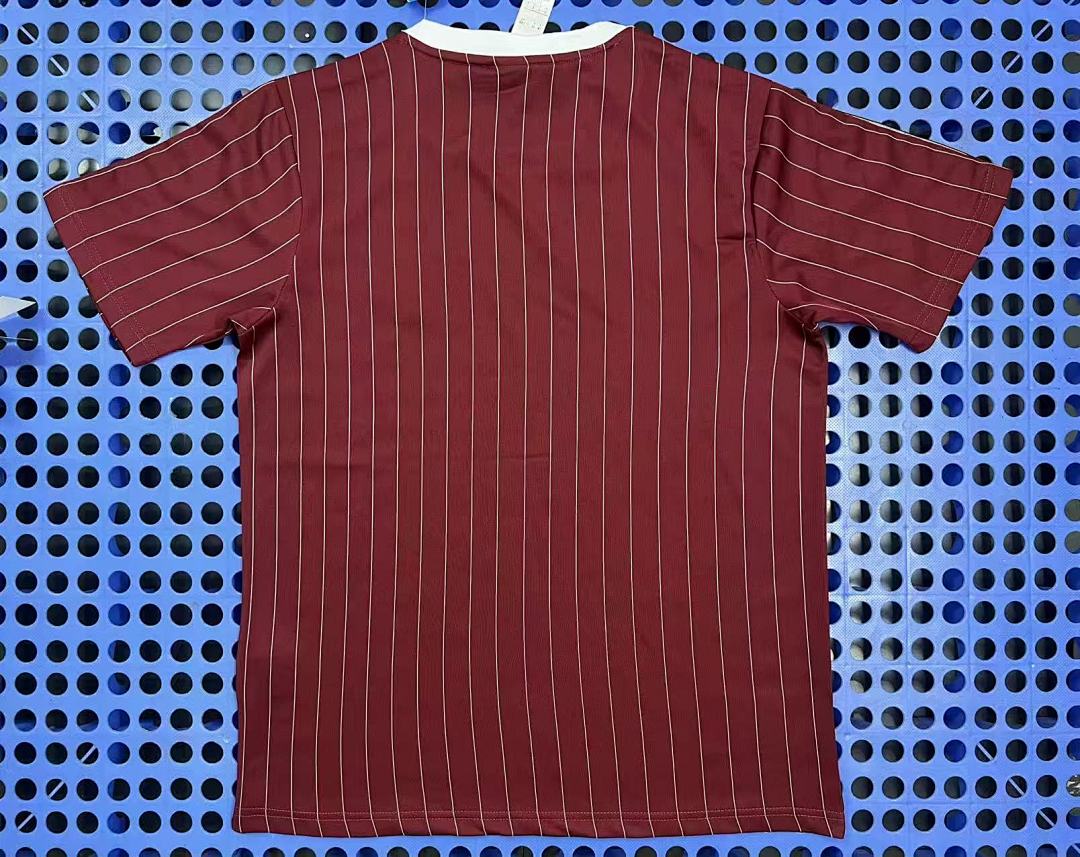 T-shirt rétro Ajax Amsterdam (bordeaux) 2025-2026 — dos