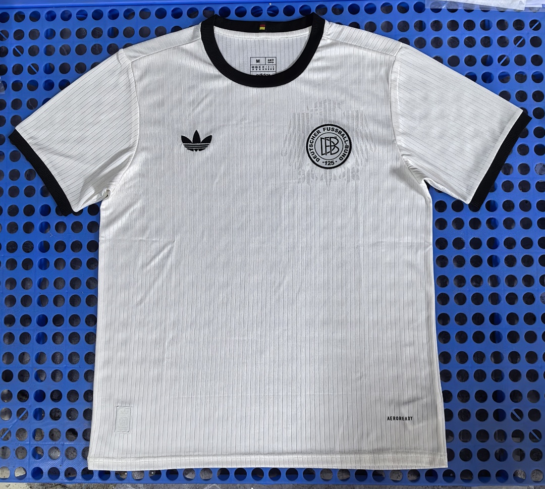 Maillot Allemagne — jacquard, 125ᵉ anniversaire (blanc) 2025-2026