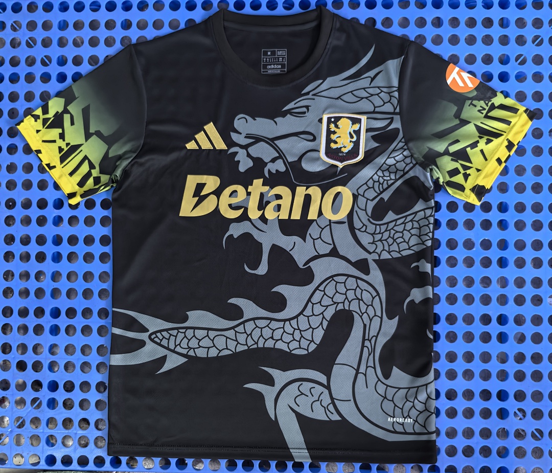 Maillot Aston Villa — dragon 2025-2026