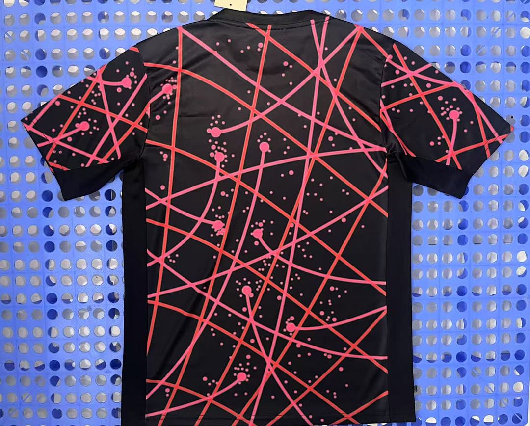 Maillot pré-match Atlético Madrid (noir, rouge) 2025-2026 — dos