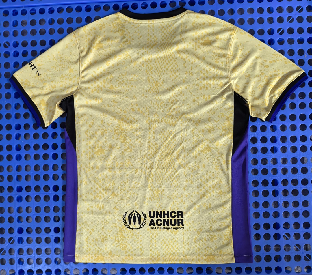 Maillot FC Barcelone — x Kobe (jaune) 2025-2026 — dos