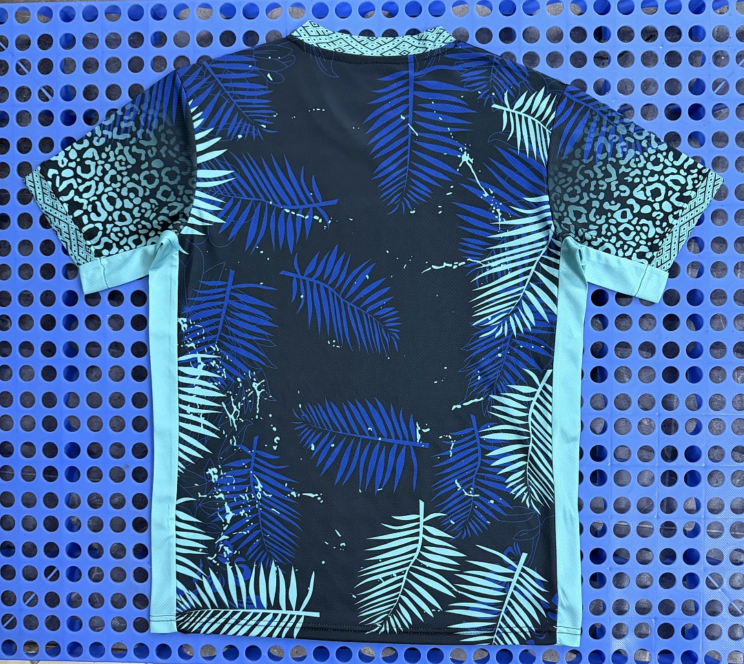 Maillot Brésil — léopard (bleu) 2025-2026 — dos