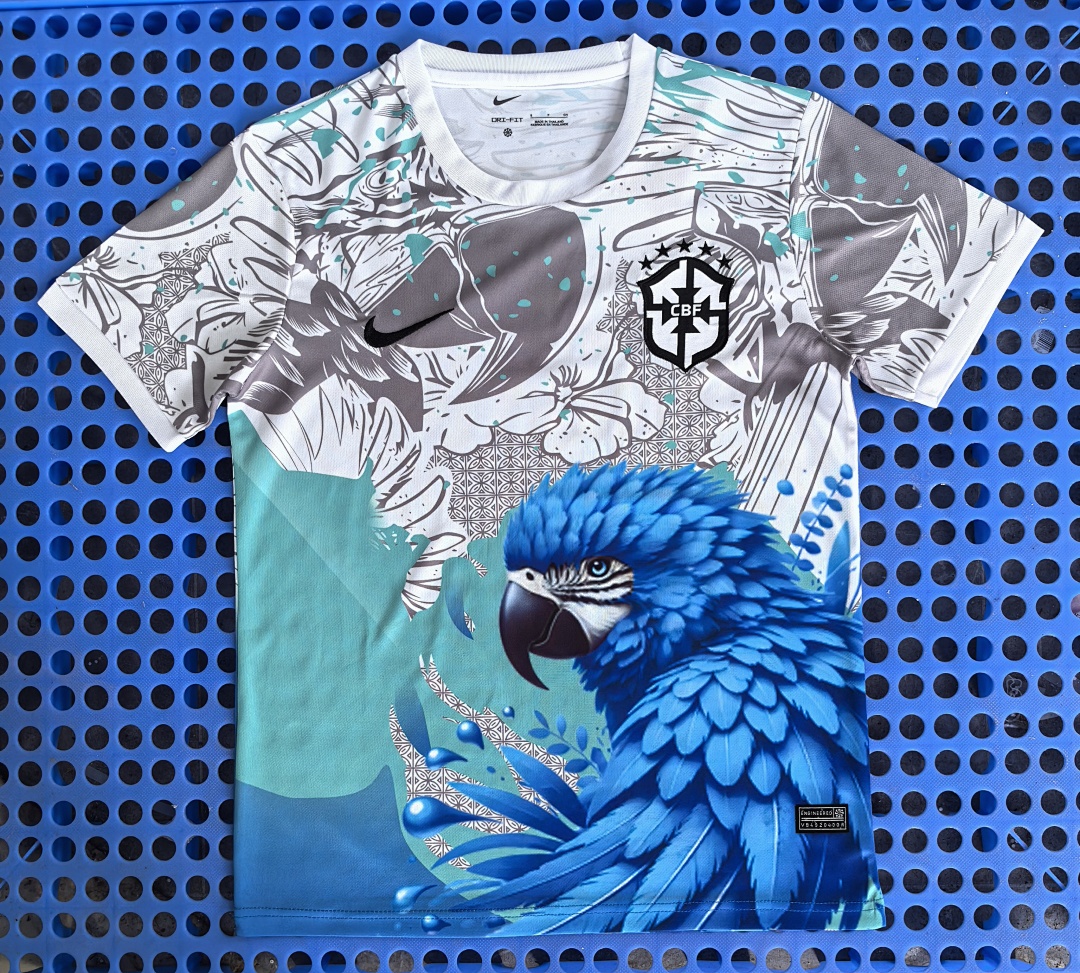 Maillot Brésil — perroquet 2025-2026