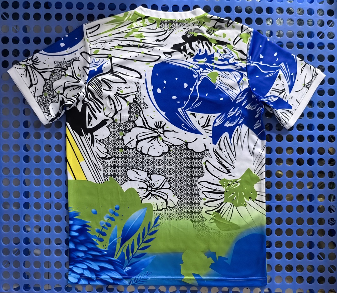Maillot Brésil — perroquet (bleu) 2025-2026 — dos