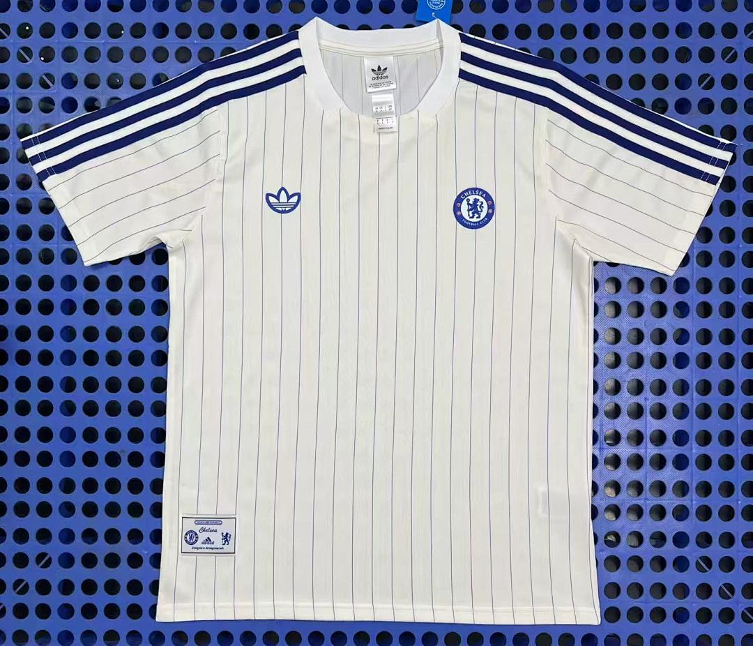 T-shirt rétro Chelsea (blanc) 2025-2026