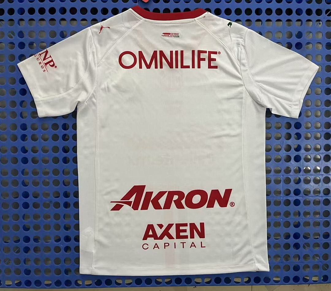 Maillot CD Guadalajara (Chivas) extérieur 2025-2026 — dos