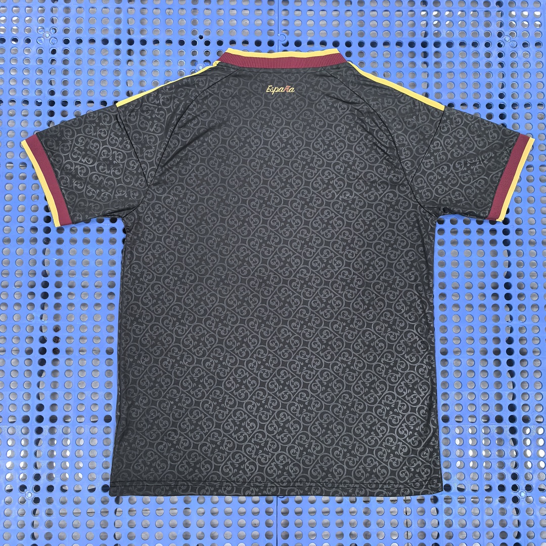 Maillot Espagne domicile noir 2 étoiles 2026 — dos