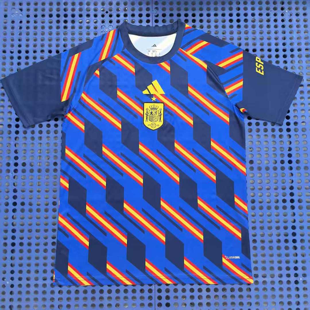 Maillot pré-match Espagne (bleu) 2026-2027