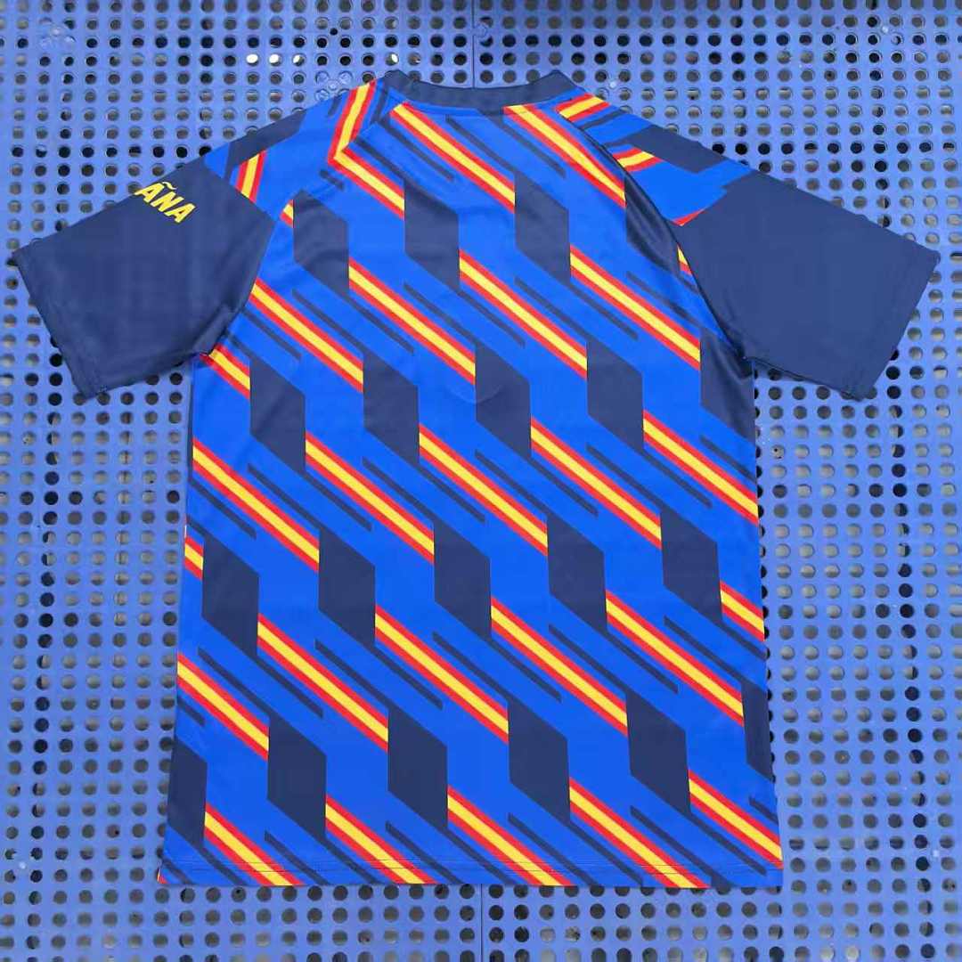 Maillot pré-match Espagne (bleu) 2026-2027 — dos