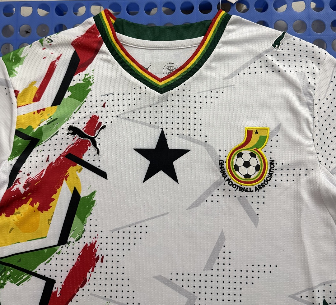 Maillot d'entraînement Ghana (blanc) 2026-2027 — dos