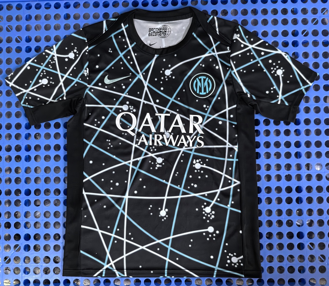 Maillot pré-match Inter Milan (bleu, noir) 2025-2026