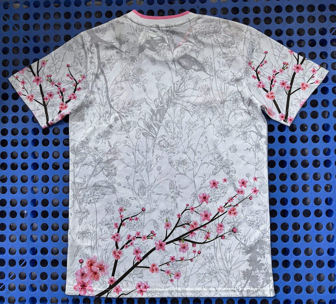 Maillot Japon — aigle (blanc, rose) 2025-2026 — dos