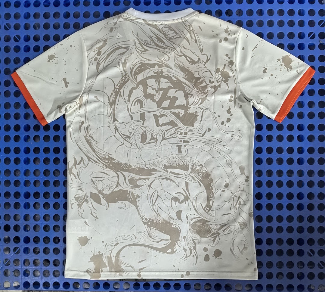 Maillot Japon — Dragon Ball (blanc, orange) 2025-2026 — dos