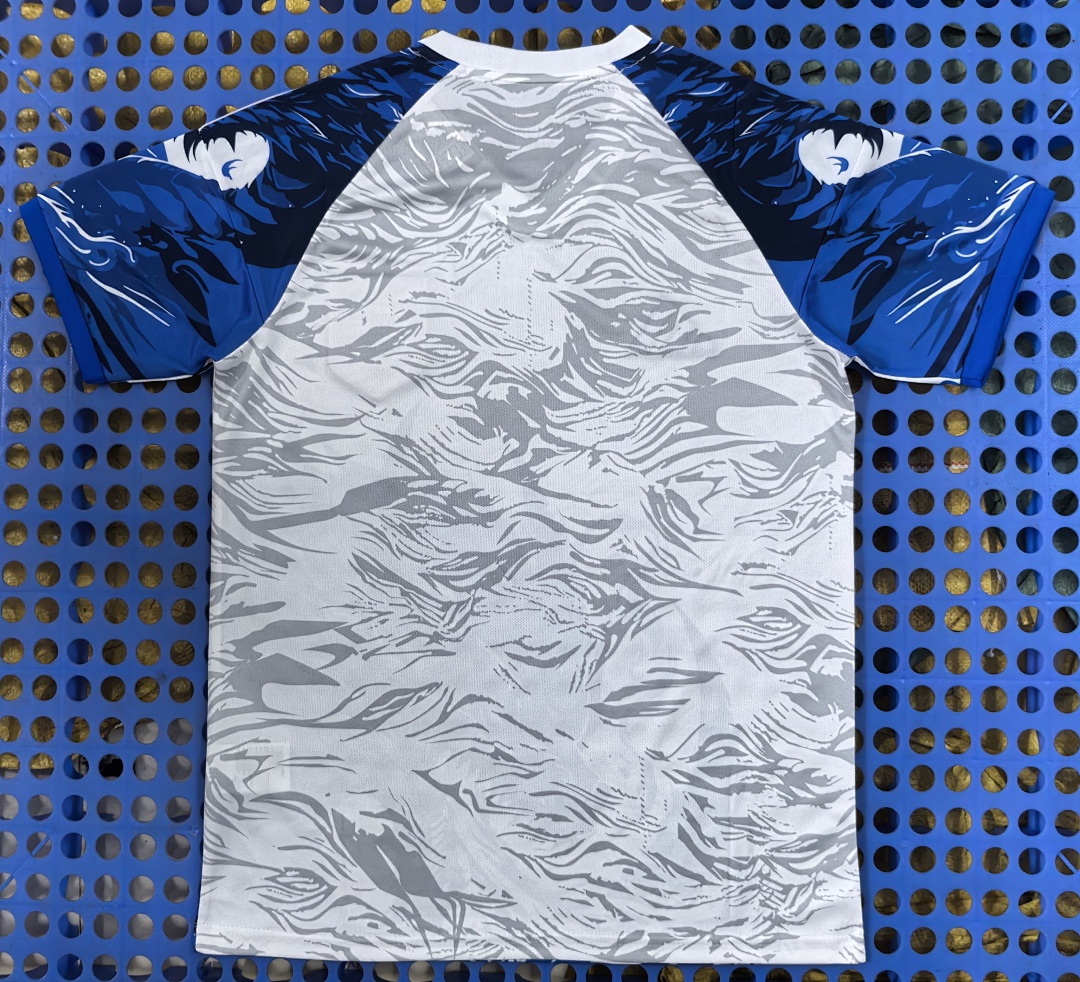 Maillot Japon — dragon (blanc, bleu) 2025-2026 — dos