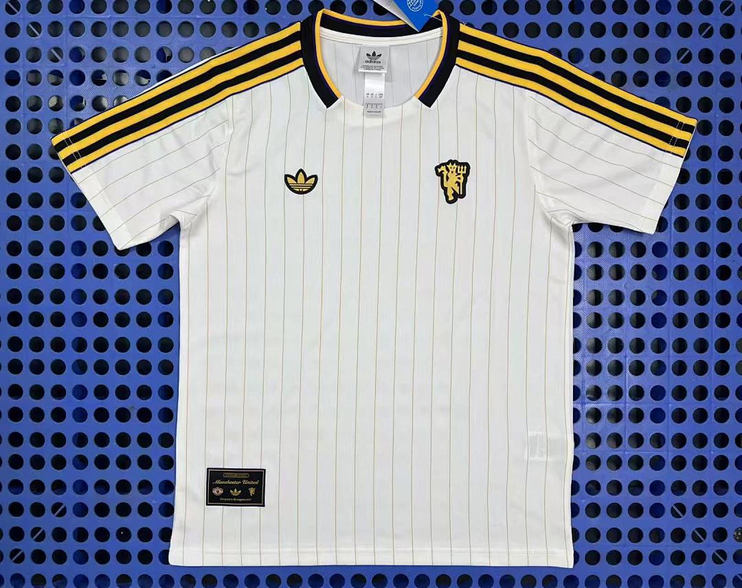 T-shirt rétro Manchester United (blanc) 2025-2026