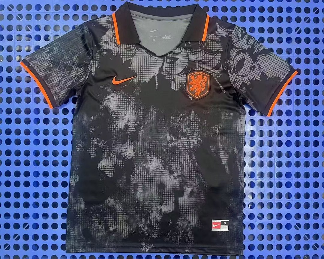 Maillot d'entraînement Pays-Bas (gris, noir) 2025-2026