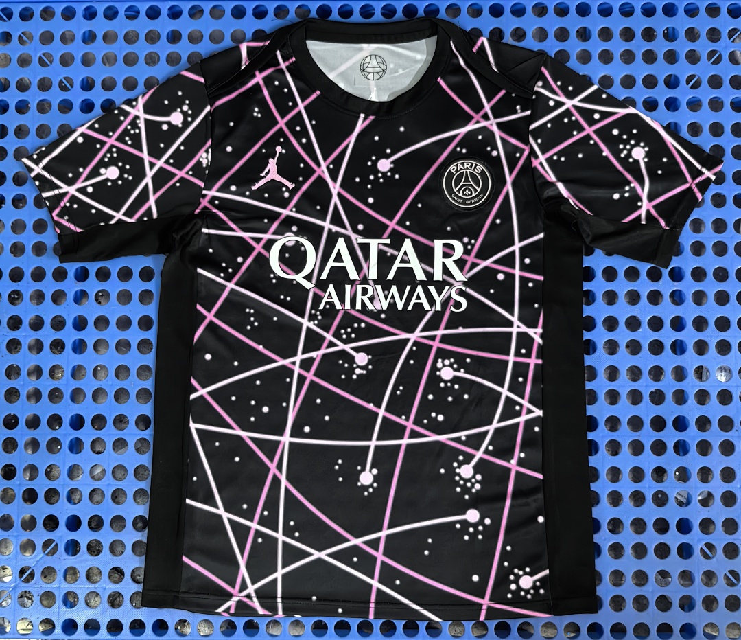 Maillot pré-match Paris Saint-Germain (rose, noir) 2025-2026