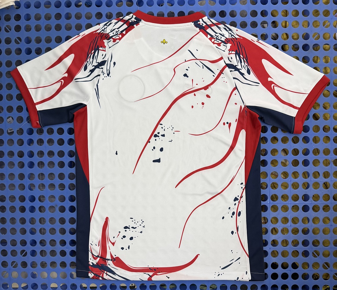 Maillot d'entraînement Paris Saint-Germain (blanc, rouge) 2025-2026 — dos