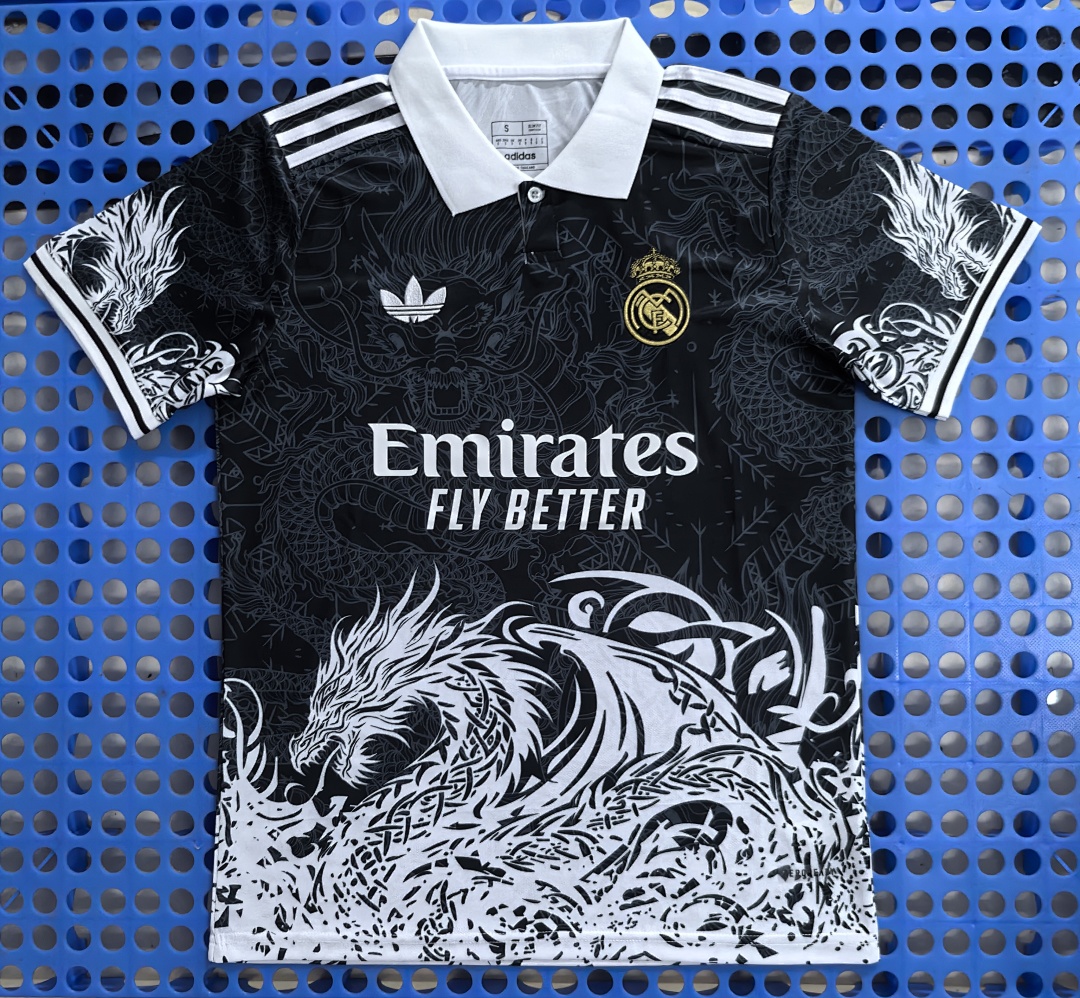 Polo Real Madrid — dragon (noir) 2025-2026