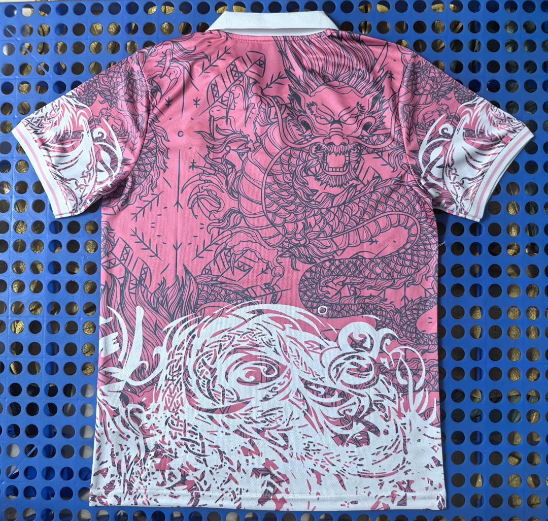 Polo Real Madrid — dragon (rose) 2025-2026 — dos