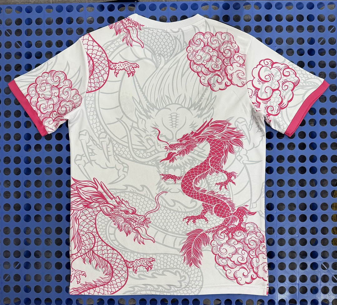 Maillot Real Madrid — dragon (blanc, rose) 2025-2026 — dos