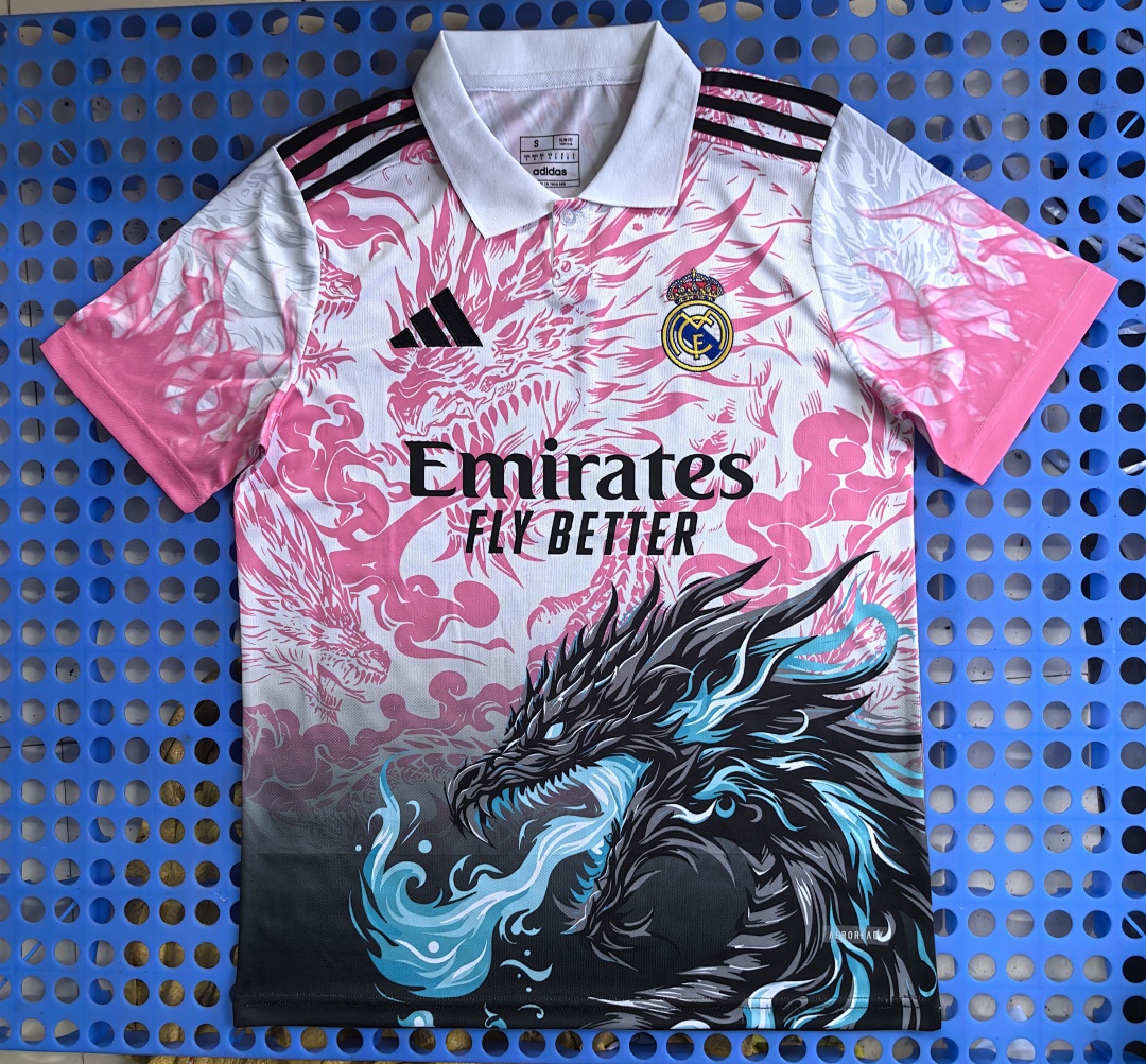 Maillot Real Madrid — dragon (rose, dégradé) 2025-2026