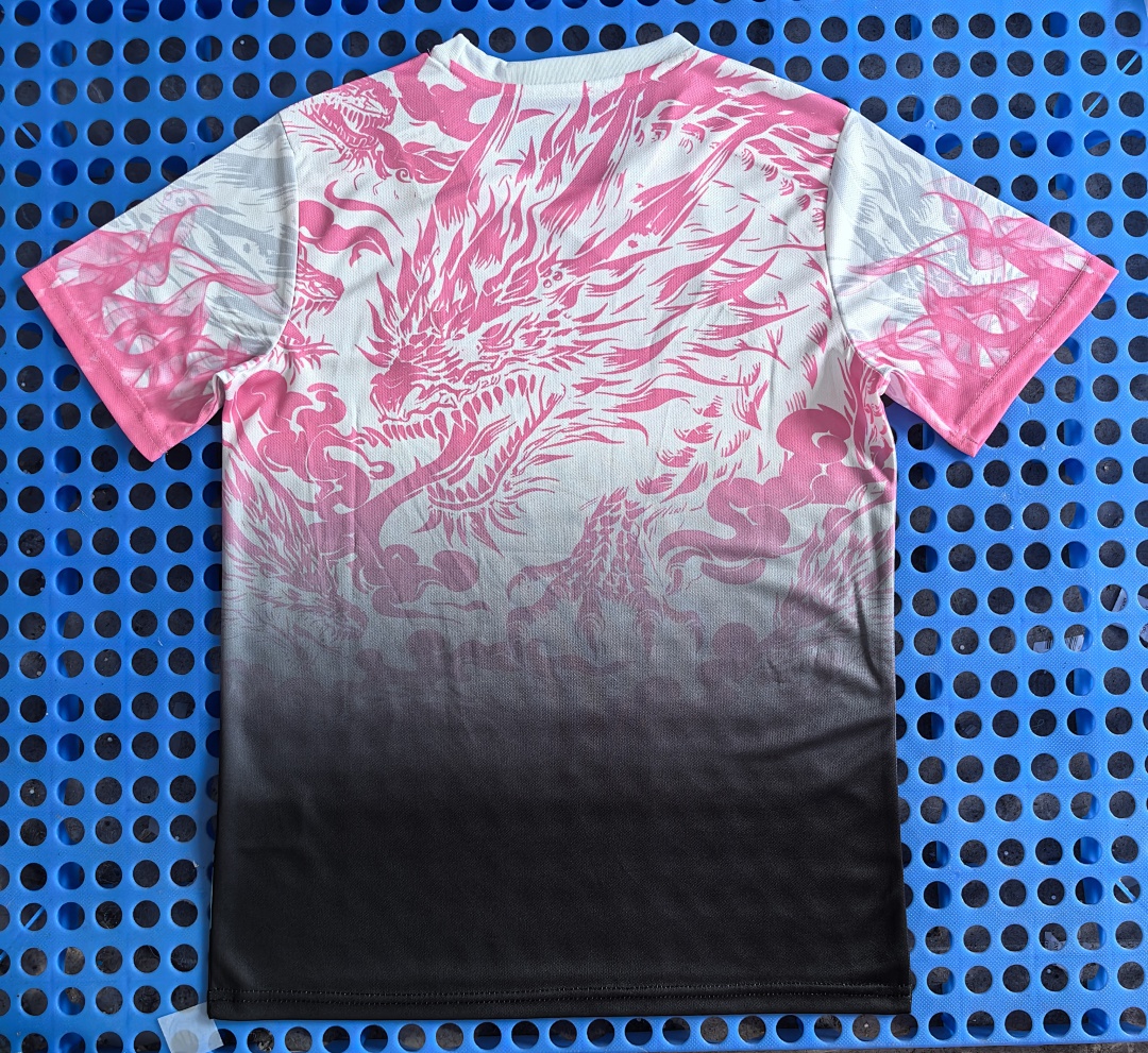 Maillot Real Madrid — dragon (rose et noir, dégradé) 2025-2026 — dos