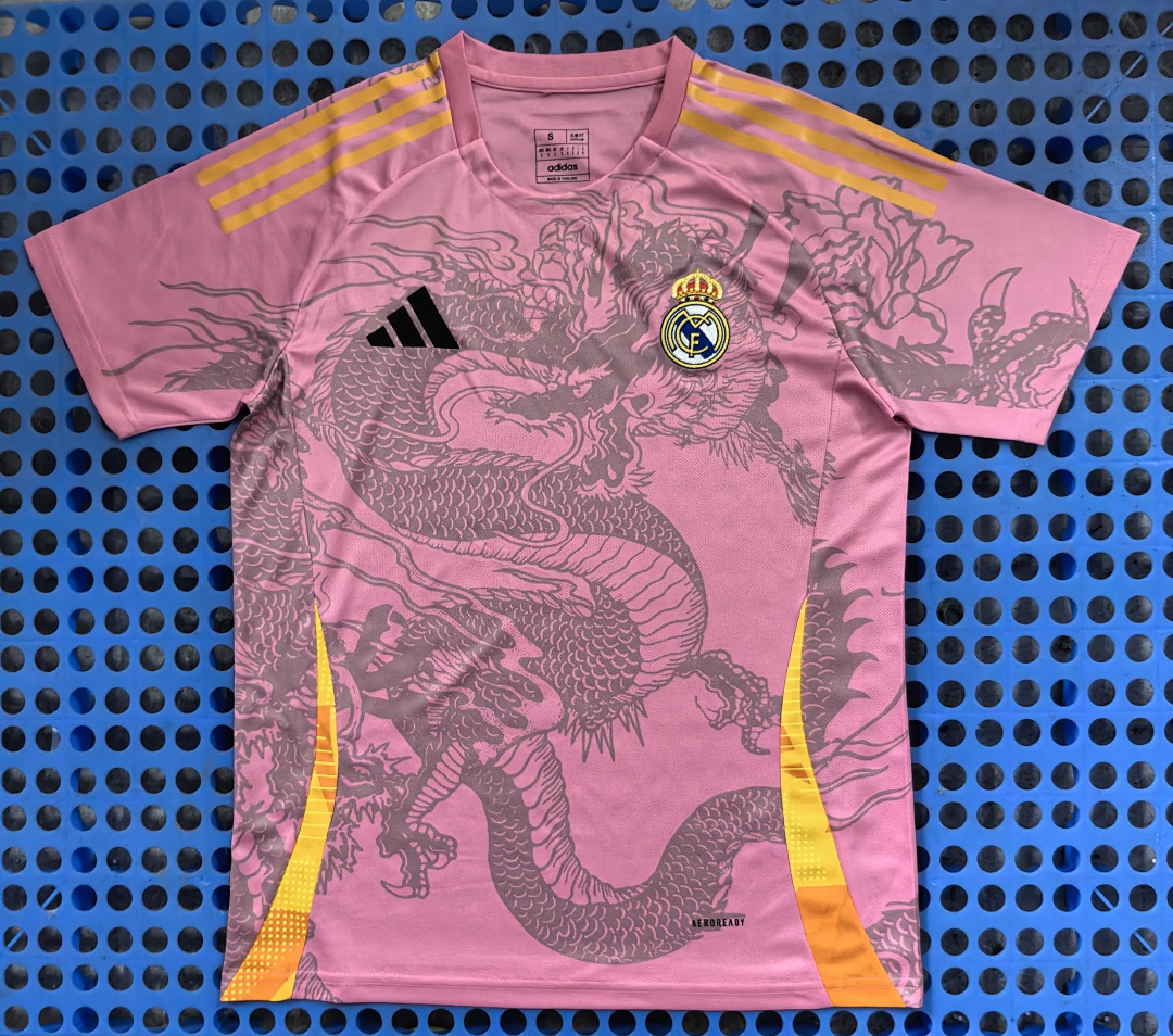 Maillot Real Madrid — dragon (rose, jaune) 2025-2026