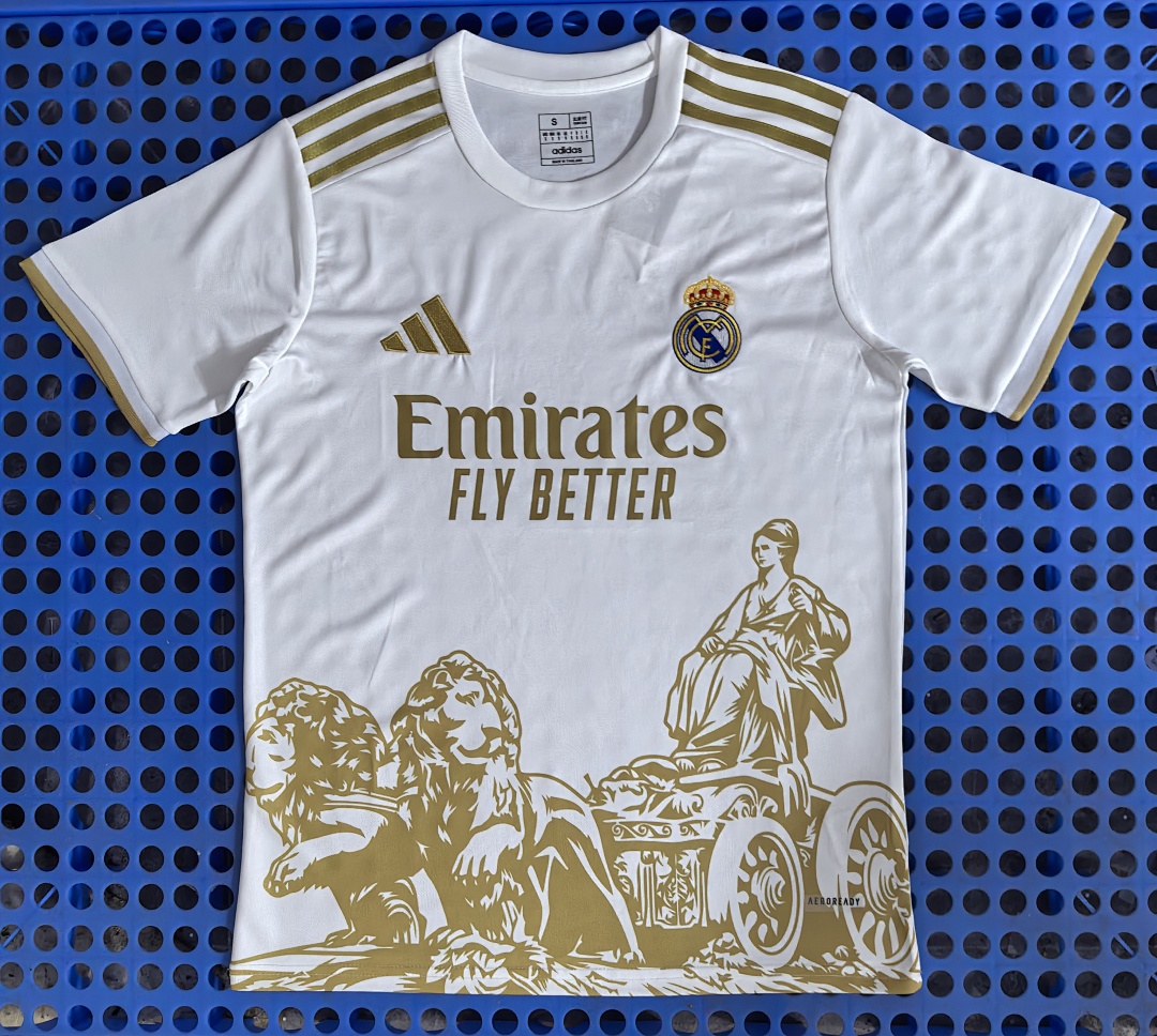 Maillot Real Madrid — lion (blanc) 2025-2026