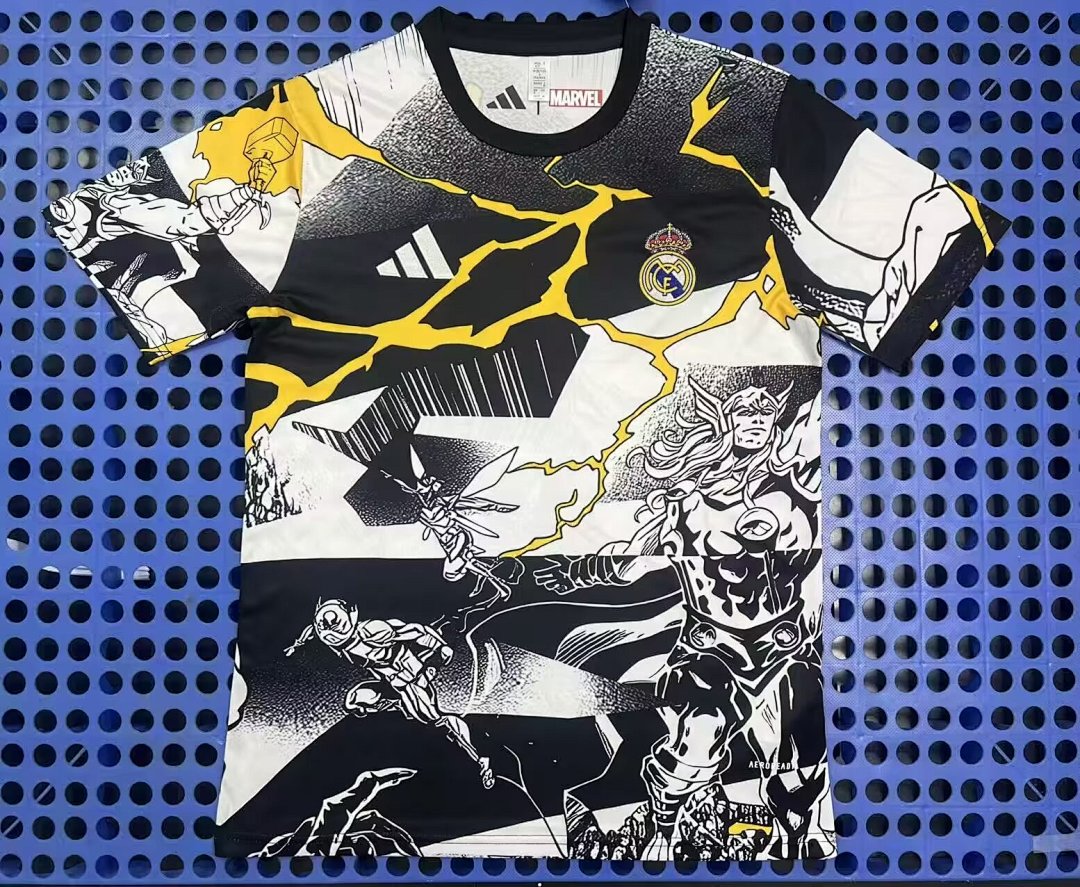 Maillot Real Madrid — Marvel Avengers (blanc) 2025-2026